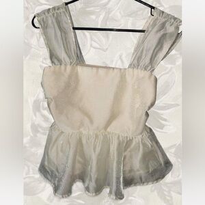 SHEIN Cream Satin Fabric